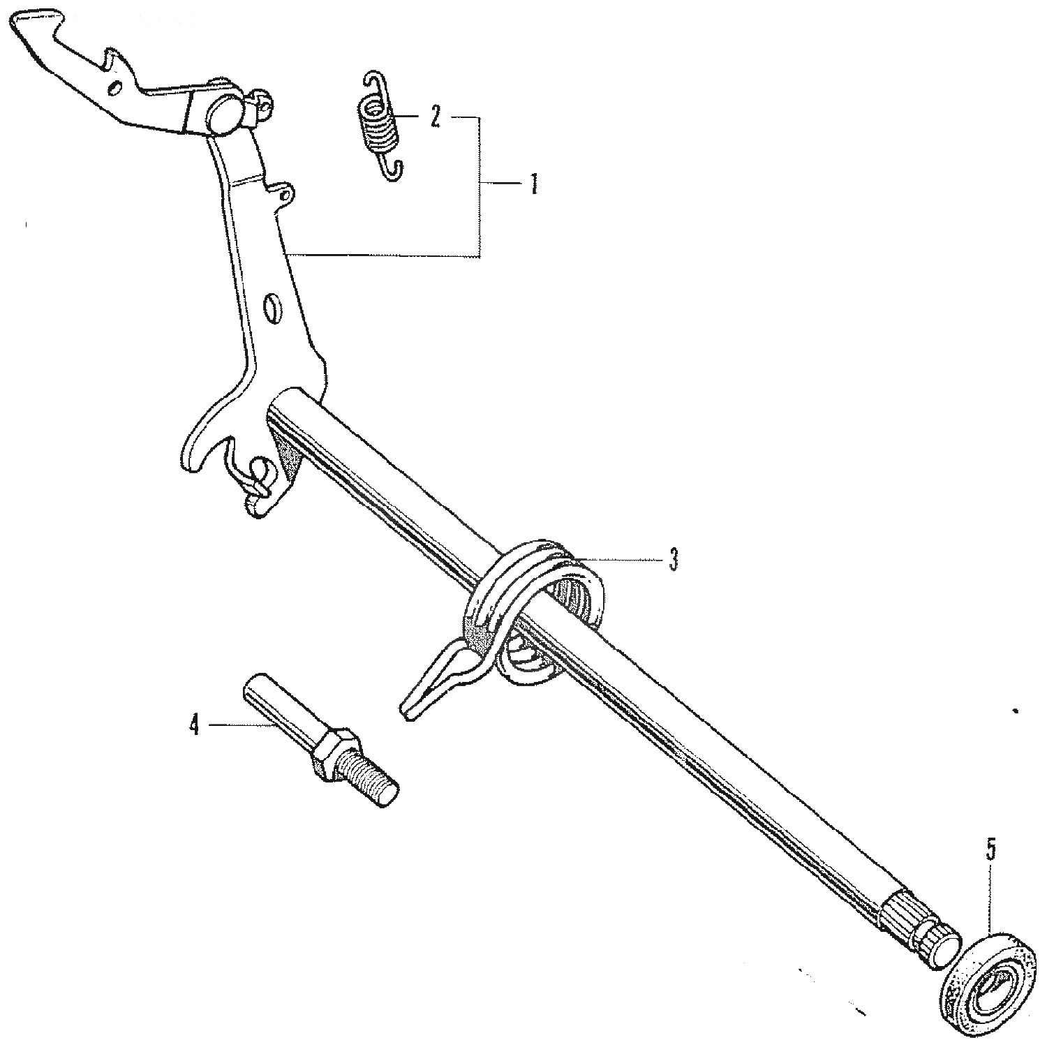 Gear shift spindle till Honda CB500 (FOUR) Original Reservdelar till