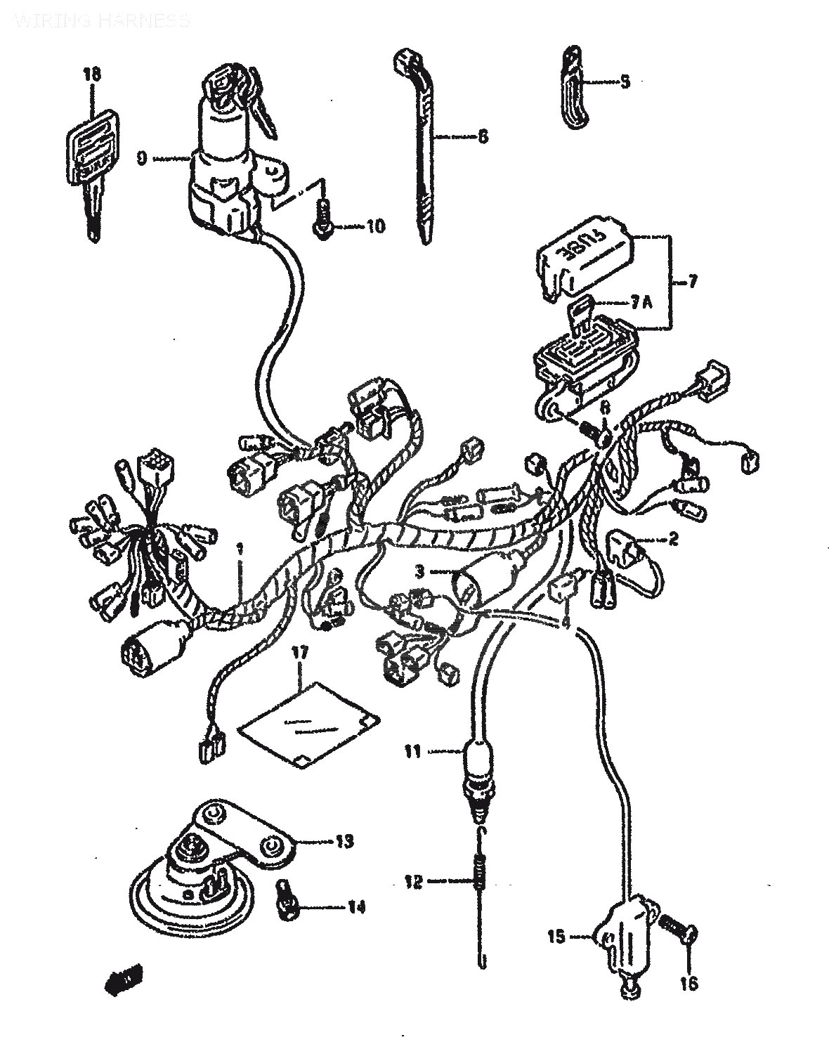Circuit électrique pour Suzuki 650 DR - SP41A main image 0